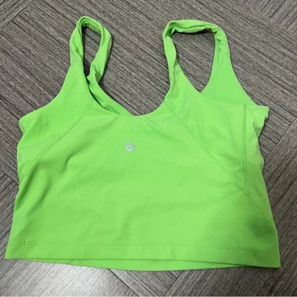 lululemon athletica Neon Green Tank Top
